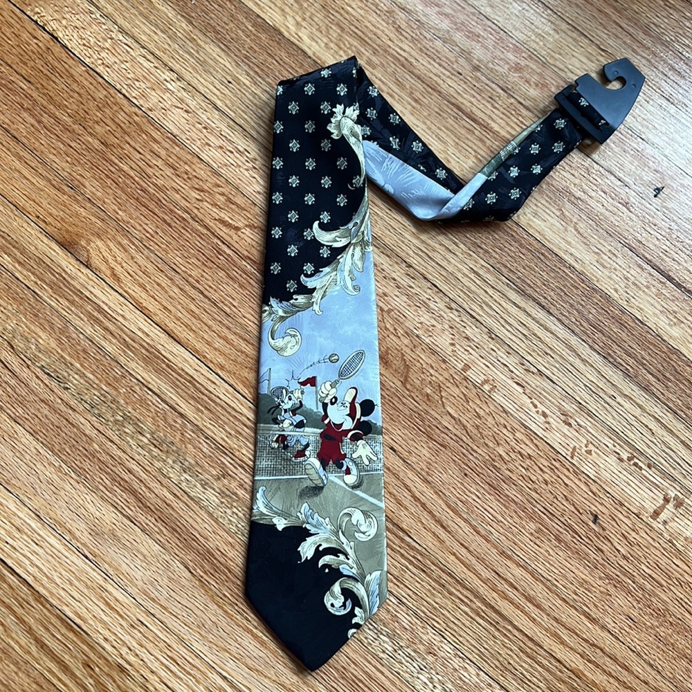 Vintage Mickey Mouse Neck Tie / Disney / Tennis - Picture 4 of 7
